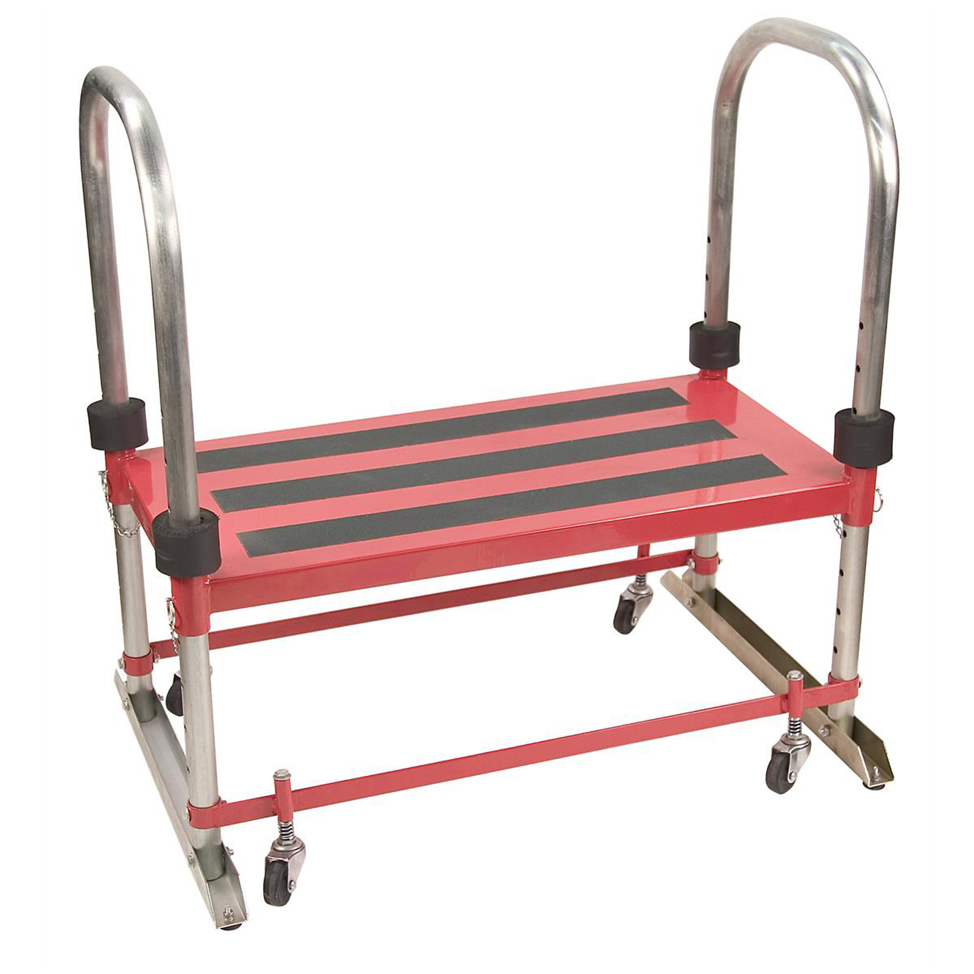 Steck Manufacturing Pro Step Work Stand — 32in. x 16in., 500-Lb. Capacity, Adjustable Height, Foam Bumpers, Model# STC20350